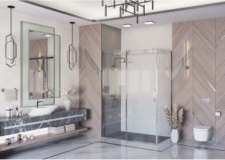 Душевой уголок Ambassador Benefit 19021105HX-80HX 160x80см хром/прозрачное